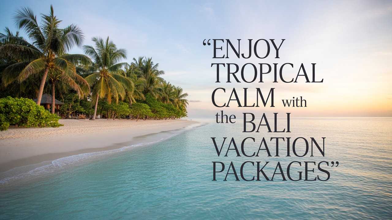  Enjoy Tropical Calm with the Bali Vacation Packages 