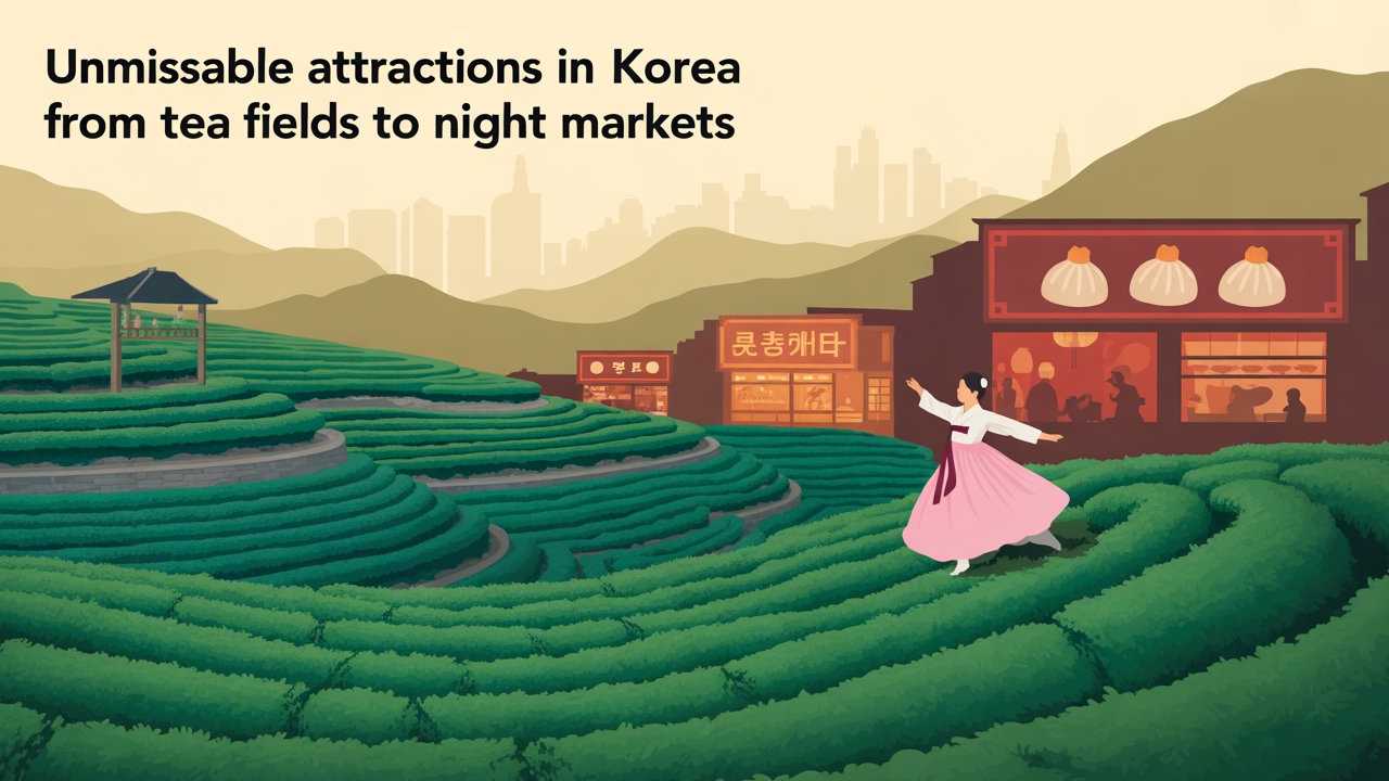  Unmissable Attractions in Korea from Tea Fields to Night Markets 